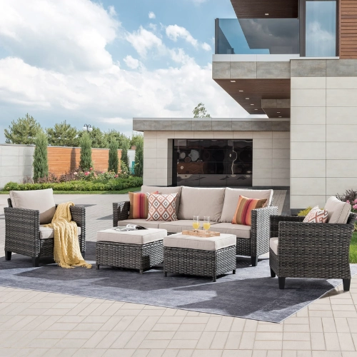Patio Bench with Cushions